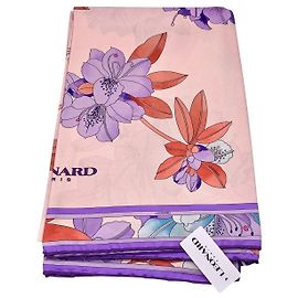 Shawl square shawl Leonard Paris 100% Pink silk Pink Multiple colors