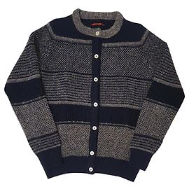 Jacob Cohen Strickjacke aus Wolle und Polyamid Mehrfarben