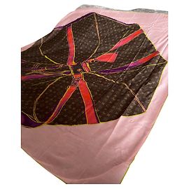 Louis Vuitton Bufanda de algodón marrón Castaño