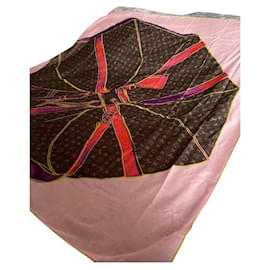 Louis Vuitton Sciarpa di cotone marrone Marrone