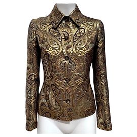 Céline Brokat Wolljacke braun Braun