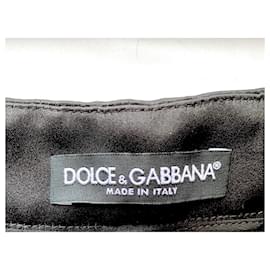 Dolce & Gabbana-Pantaloni con paillettes-Nero