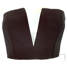 Bustino Balmain in lana nero Nero