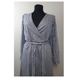 Autre Marque-Dresses-White,Navy blue