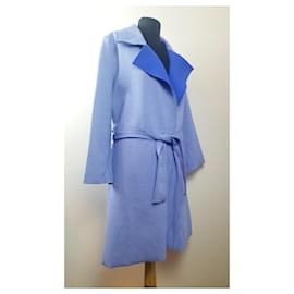 Autre Marque-Manteaux, Vêtements d'extérieur-Blanc,Bleu