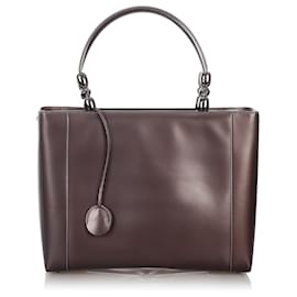 Dior-Dior Black Malice Pearl Leather Satchel-Black