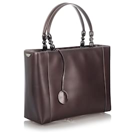 Dior-Dior Black Malice Pearl Leather Satchel-Black