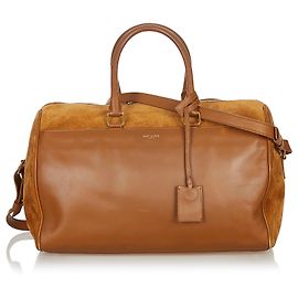 Saint Laurent Borsone Classico Marrone 12 Borsa Boston in pelle Marrone