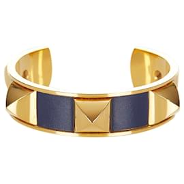 Hermès Bracciale Hermes Gold Medor Stud D'oro Porpora