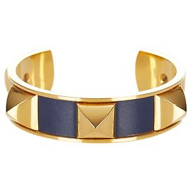 Hermès Hermes Gold Medor Stud Bracelet Golden Purple