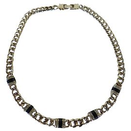 Balmain Collares Negro Blanco Gold hardware