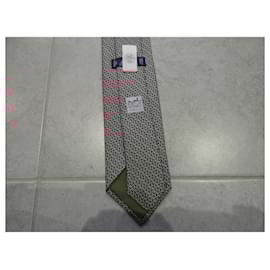 Hermès-new hermès tie-Red