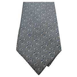 new hermès tie with tag Grey