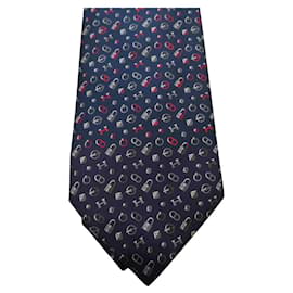 Hermès-new hermès tie 2021-Navy blue