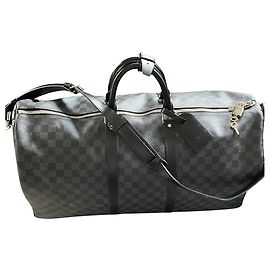Louis Vuitton Keepall Umhängetasche 55 Anthrazitgrau