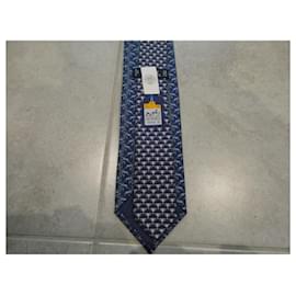 Hermès-nuova cravatta hermès 2021-Blu navy