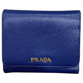 Cartera Prada Peada de piel Saffiano azul Azul