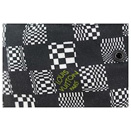 Louis Vuitton-Size 60 Black x White Distorted Damier Bucket Hat Fisherman-Other