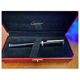 Cartier-Santos Dumont Roller Pen-Black
