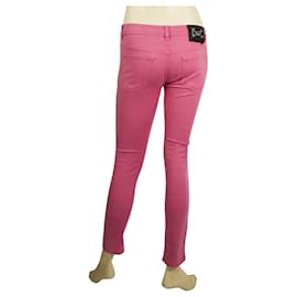 Philipp Plein-Calça jeans skinny de Phillip Plein Devil’s Food Jeggins Pink Fuchsia 26-Fuschia