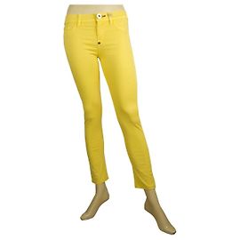 Philipp Plein Calça jeans skinny amarela de Phillip Plein Devil's Food Jegging 26 Amarelo