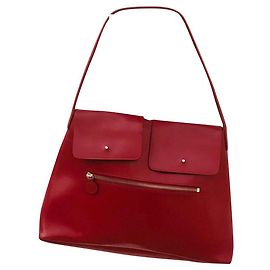 Jean Paul Gaultier Red Leather Shoulder Bag Red