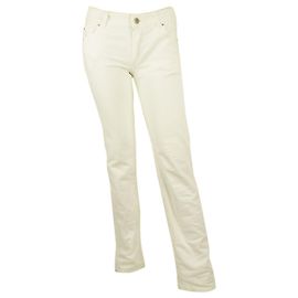 Kiton White Pants Classic Cigarette Baumwalle Baumwollhose – sz 40 Weiß