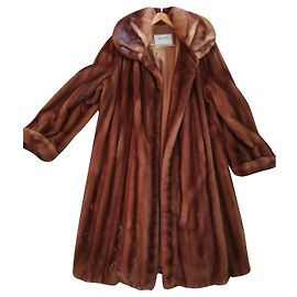 Milady Mink Coat Brown Brown