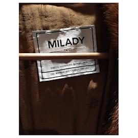 Milady-Manteaux, Vêtements d'extérieur-Marron