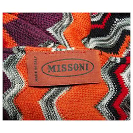 Missoni-MISSONI KNIT ZIG ZAG SCARF-Multiple colors