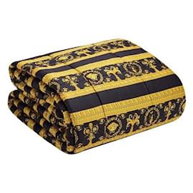 Versace-Versace “I Love Baroque Comforter”-Black,White,Golden