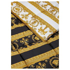 Versace-Versace “I Love Baroque Comforter”-Black,White,Golden