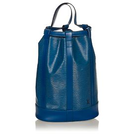 Louis Vuitton Blu Epi Randonnee PM Blu