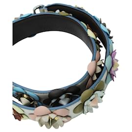 Fendi-Colorful Floral Studded Leather Bag Strap-Other