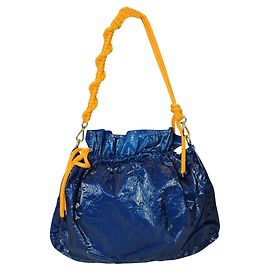 Dries Van Noten Sac à main en plastique bleu avec sangle en cordon Bleu