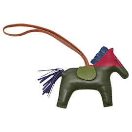 Hermès-Burgundy Grigri Rodeo Charm MM Size-Red,Dark red