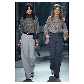 Chanel-Jeans con cintura con fiocco Paris/ROME-Nero