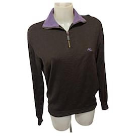 Etro-Etro merino wool sweater-Dark brown,Dark purple
