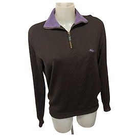 Pullover aus Merinowolle von Etro Dunkelbraun Dunkelviolett