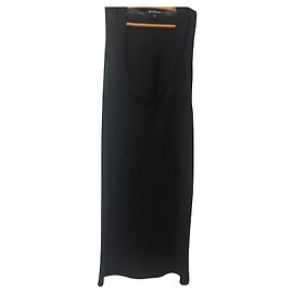 Isabel Marant Etoile Robe noire mi-longue sans manches Noir