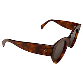 Céline-Celine Petra Cat-eye Sunglasses In Brown Acetate-Brown