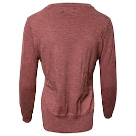 Isabel Marant Etoile-Isabel Marant Étoile Pullover mit seitlichem Schlitz aus Baumwolle in Rosa-Pink