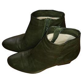 Colisee De Sacha Botas de tornozelo em couro Caqui