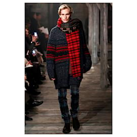 Chanel-Jean tartan Paris/Édimbourg-Bleu