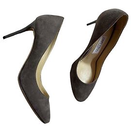 Jimmy Choo Grey Suede Heels Grey