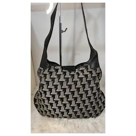 Lanvin-Handbags-White,Navy blue