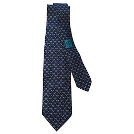 Hermès Laços Azul Bege