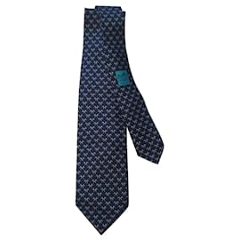 Hermès Ties Blue Beige