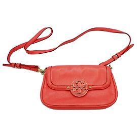 [Gebraucht] Tory Burch Schultertasche mit Ledertasche Rot