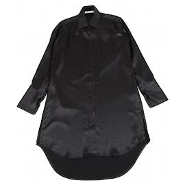 [Utilisé]) T by Alexander Wang Chemise Longue Satinée Noir XS Noir